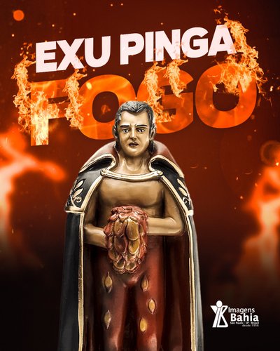 Exu Pinga Fogo de 45cm