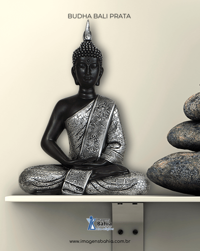 Buda Bali (Prata) de 20cm