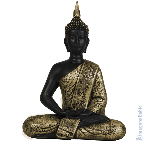 Imagem de Buda Parede Bali dourado de 20cm