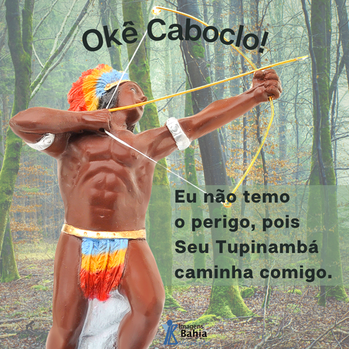 Caboclo Tupinambá de 20cm
