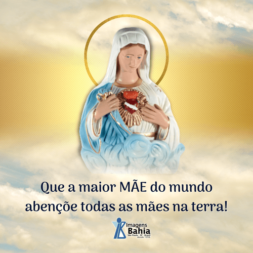 Coração de Maria busto de 30cm