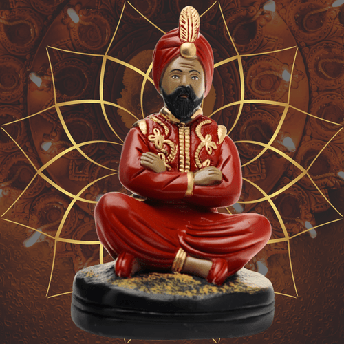 Deusa Hindu com roupa branca de 40cm