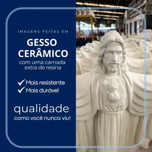 Imagem de Cristo Redentor (Manto Branco) de 20cm
