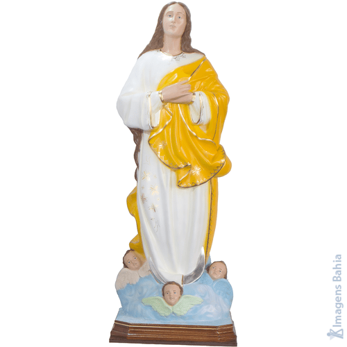Nossa Senhora da Conceição roupa amarela de 100cm