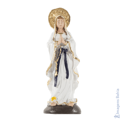Imagem de Nossa Senhora de Lourdes em resina de 10cm