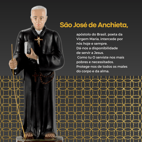 Padre São José Anchieta de 20cm