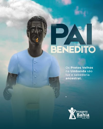 Pai Benedito de 60cm
