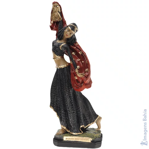 Rainha das Ciganas (preta e vermelha) de 20cm