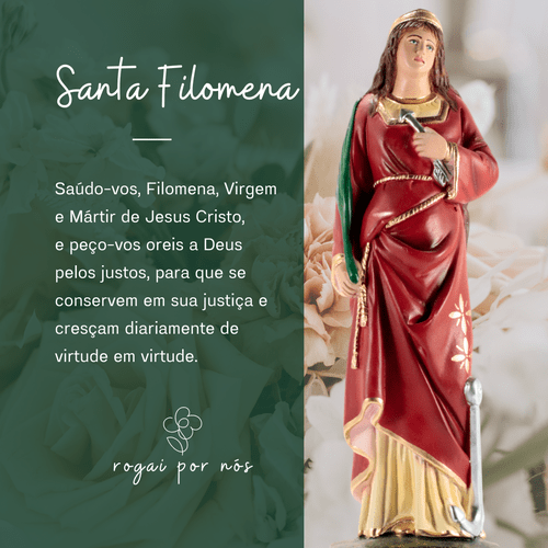 Santa Filomena de 80cm