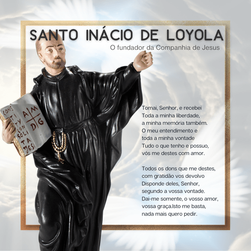 Santo Inácio De Loyola de 25cm