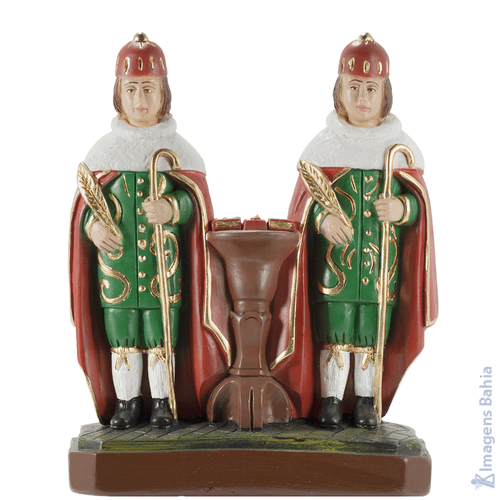 São Cosme Damião (Vermelho) de 10cm