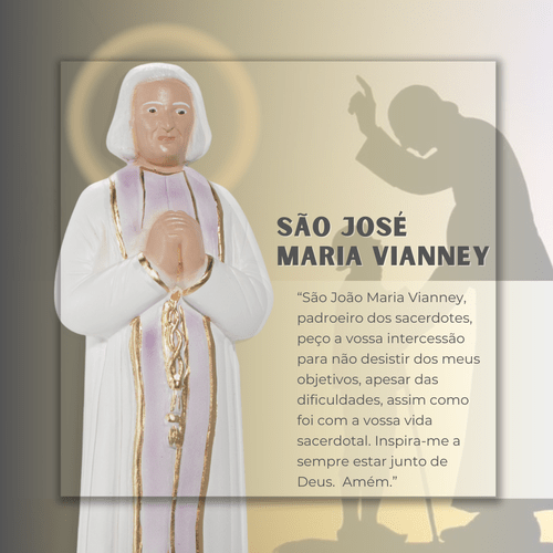 São João Maria Vianei de 30cm