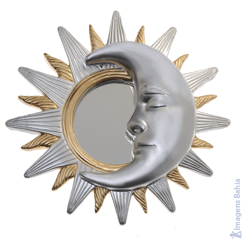 Imagem Sol e Lua minguante de 28cm