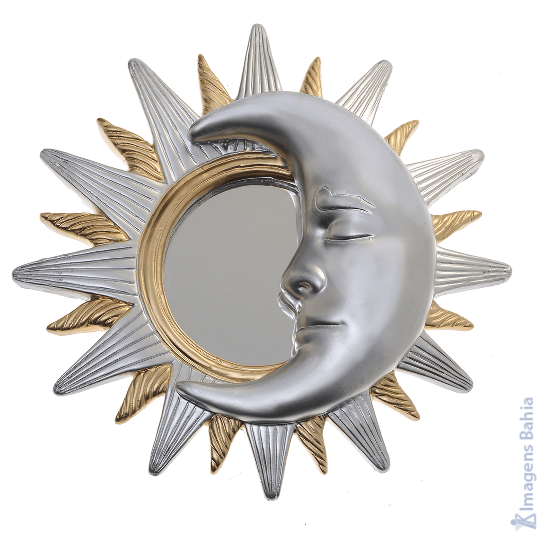 Imagem Sol e Lua minguante de 28cm Imagem Sol e Lua minguante de 28cm