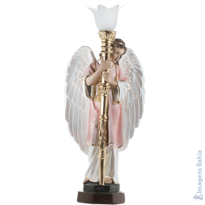 Imagem de Anjo candelabro direito roupa azul com instalação de 60cm