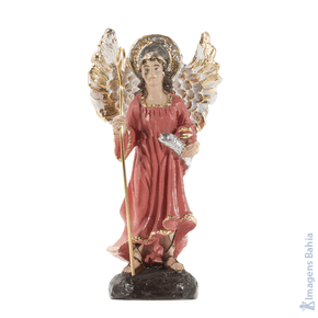 Imagem de Anjo Rafael em resina de 10cm