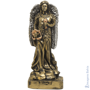 Anjo Uriel metalizado de 20cm