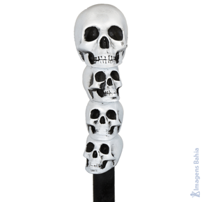 Bengala 4 Caveiras  de 90CM