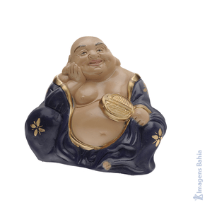 Imagem de Buda Cofre (Manto Azul) de 25cm