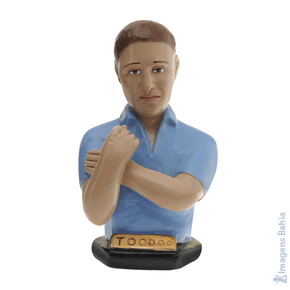 Imagem de Busto fazendo Tó (figa) de 20cm