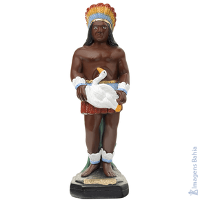 Caboclo Águia Branca de 30cm