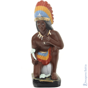 Caboclo Lirio Verde de 40cm