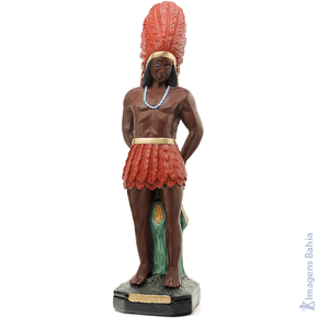 Caboclo Pena Vermelha de 20cm