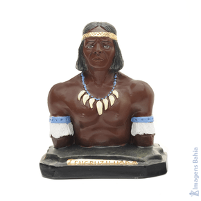 Imagem de Caboclo Sete Encruzilhadas busto de 25cm Imagem de Caboclo Sete Encruzilhadas busto de 25cm