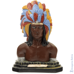 Imagem de Caboclo Tupã busto de 40cm Imagem de Caboclo Tupã busto de 40cm