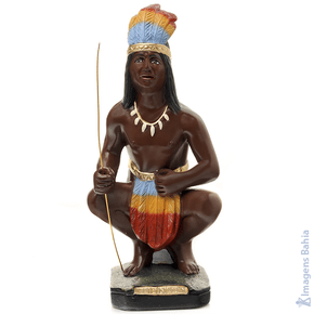 Imagem de Caboclo Tupiniquim de 40cm Imagem de Caboclo Tupiniquim de 40cm