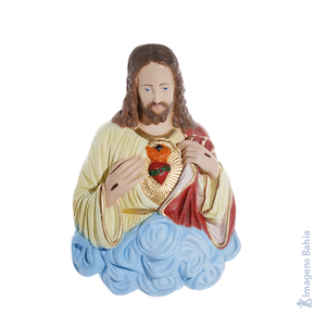 Coração De Jesus (Busto/Parede) de 30cm