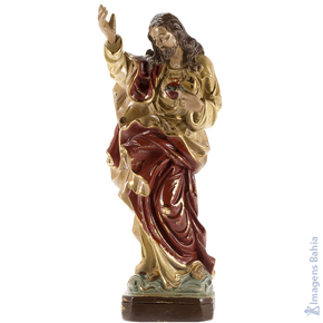 Imagem de Coração de Jesus linha barroca de 30cm