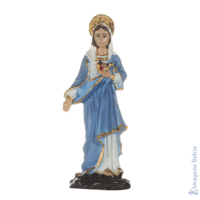 Coração De Maria em resina de 10cm