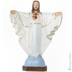 Cristo Redentor (Manto Branco) de 10cm