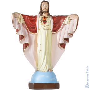 Cristo Redentor (Manto Vermelho) de 20cm