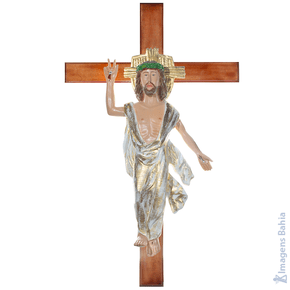 Imagem de Cristo Ressuscitado modelo de parede de 80cm