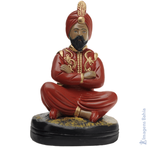 Imagem Deus Hindu com roupa vermelha de 25cm