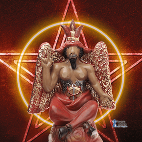 Exu Belzebu sem olho de vidro nem base de madeira de 80cm