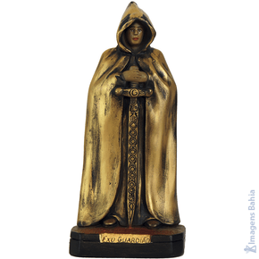 Exu Guardião Dourado de 40cm