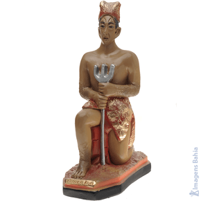 Exu Tranca Rua ajoelhado de 120cm