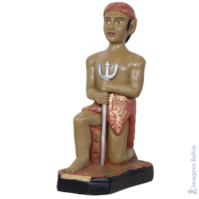 Exu Tranca Rua ajoelhado de 60cm