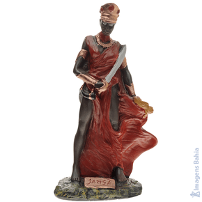 Iansã em resina de 10cm