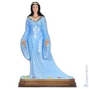 Iemanjá roupa azul de 100cm