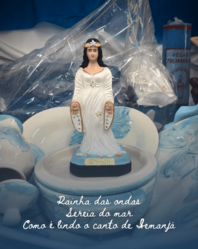 Imagem de Iemanjá roupa branca de 60cm
