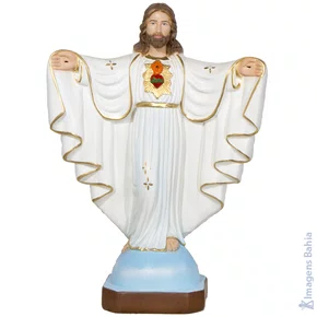 Cristo Redentor (Manto Branco) de 20cm