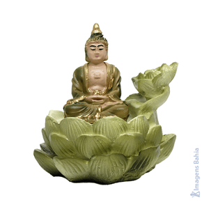 Imagem de Incensario De Buda Verde de 15CM