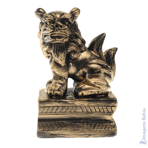 Imagem de Leão Chinês lado direito preto de 13cm