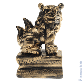 Imagem de Leão Chinês lado esquerdo preto de 13cm