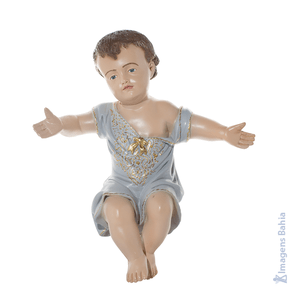 Imagem de Menino Jesus Com Roupa (Azul) de 35cm