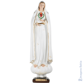 Nossa Senhora de Fátima Sagrado Coração de 80cm